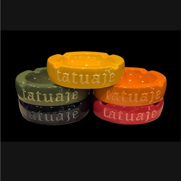 Orange Tatuaje Ceramic Ashtray - Picture 4 of 5